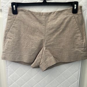 LOFT Linen Short with gold sparkle